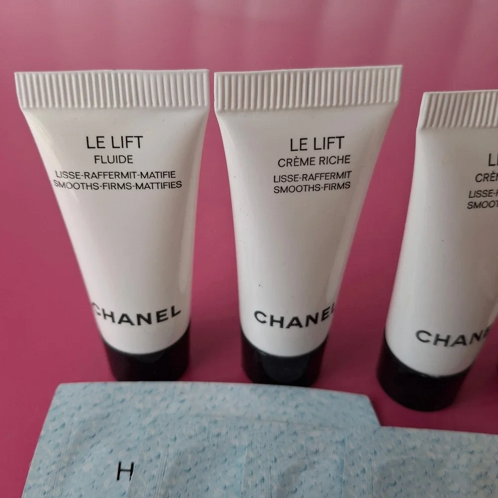 Chanel Skincare Lot Of 10 Crème Riche Le Lift Gel Hydra Beauty Samples Sizes